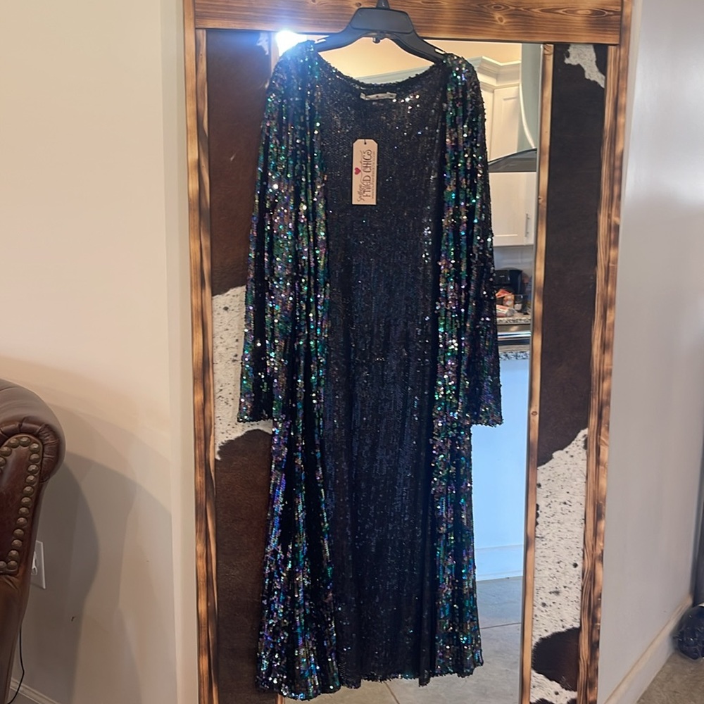 3XL SEQUIN DUSTER